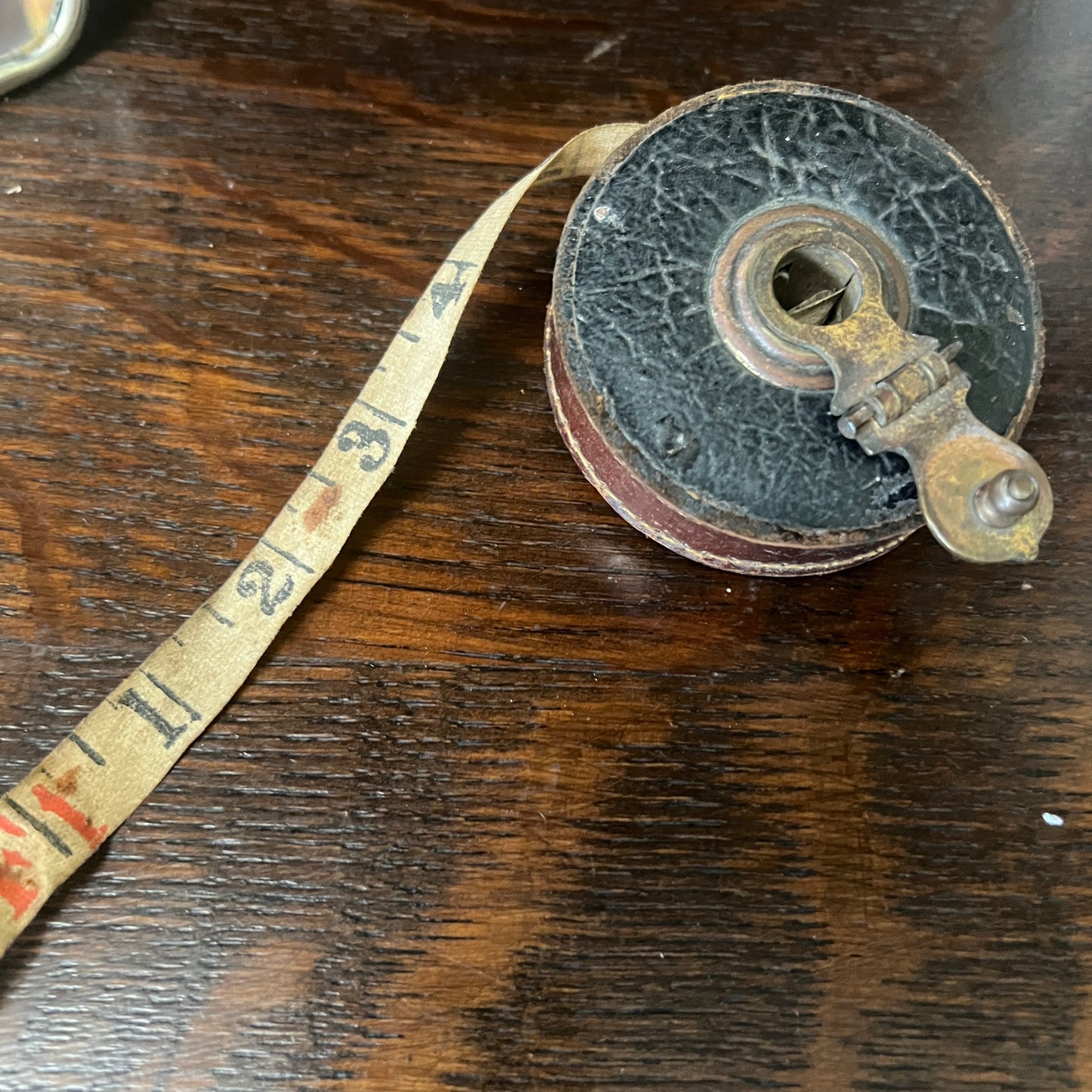 Surveyors Measuring Tape Leather & Linen