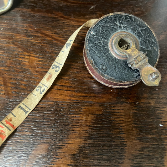 Surveyors Measuring Tape Leather & Linen