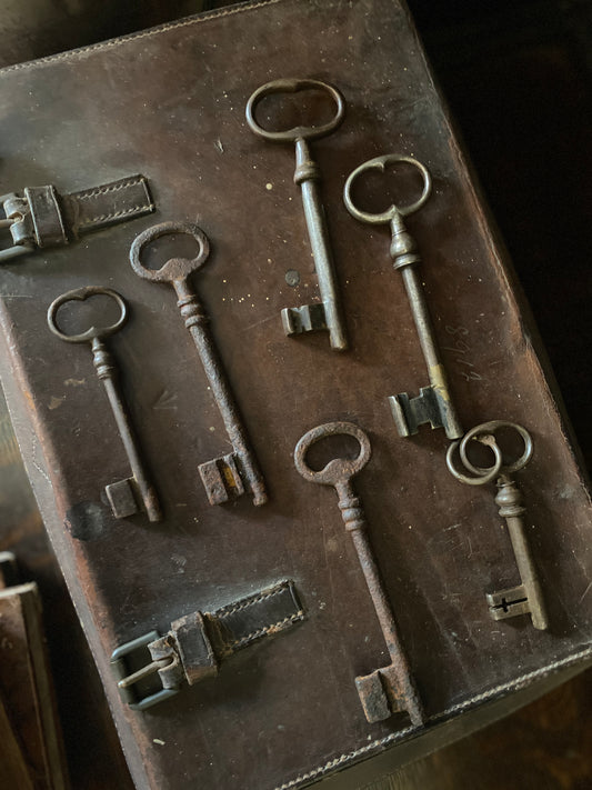 Antique French Skeleton Door Keys