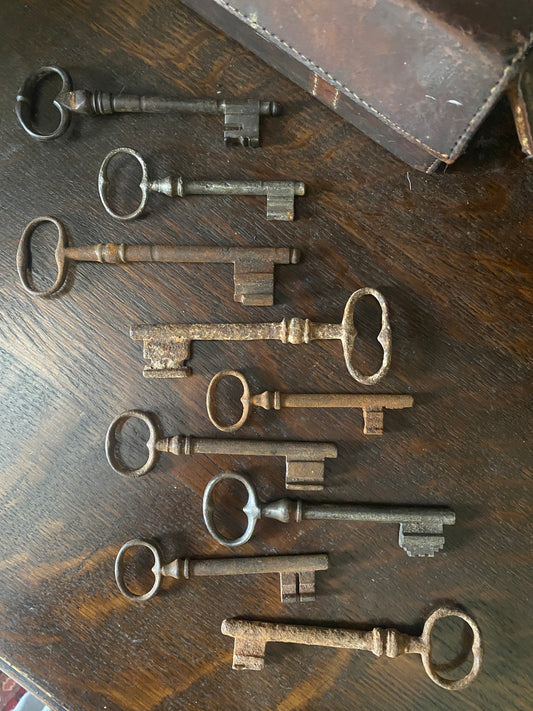 Antique French Skeleton Door Keys