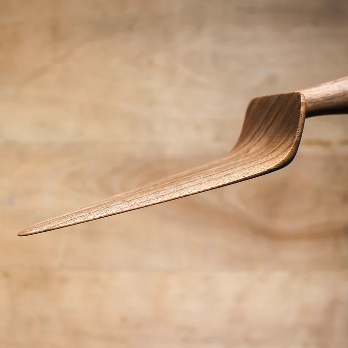 Hand Carved Wooden Cake Server