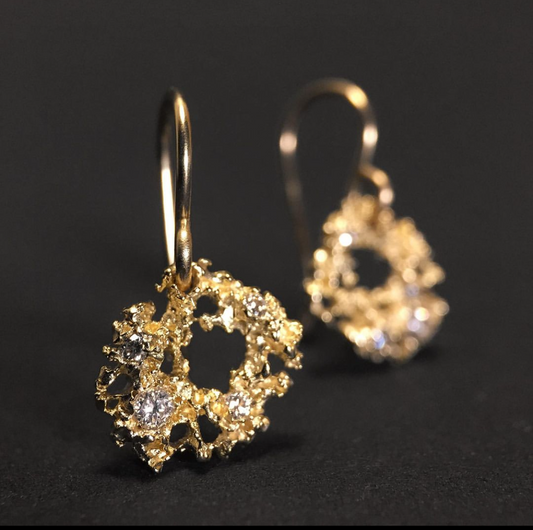 Gold & Diamond Earrings