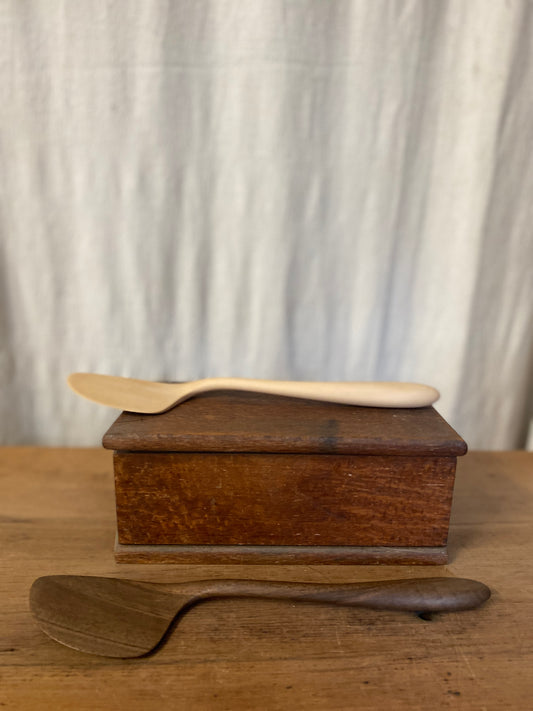 Hand Carved Wooden Wok Spatula and mixer