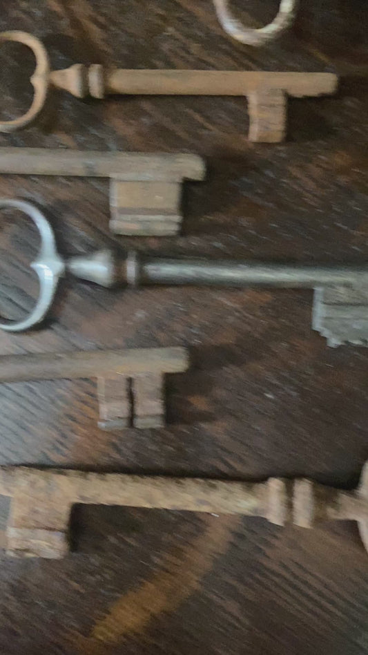 Antique French Skeleton Door Keys