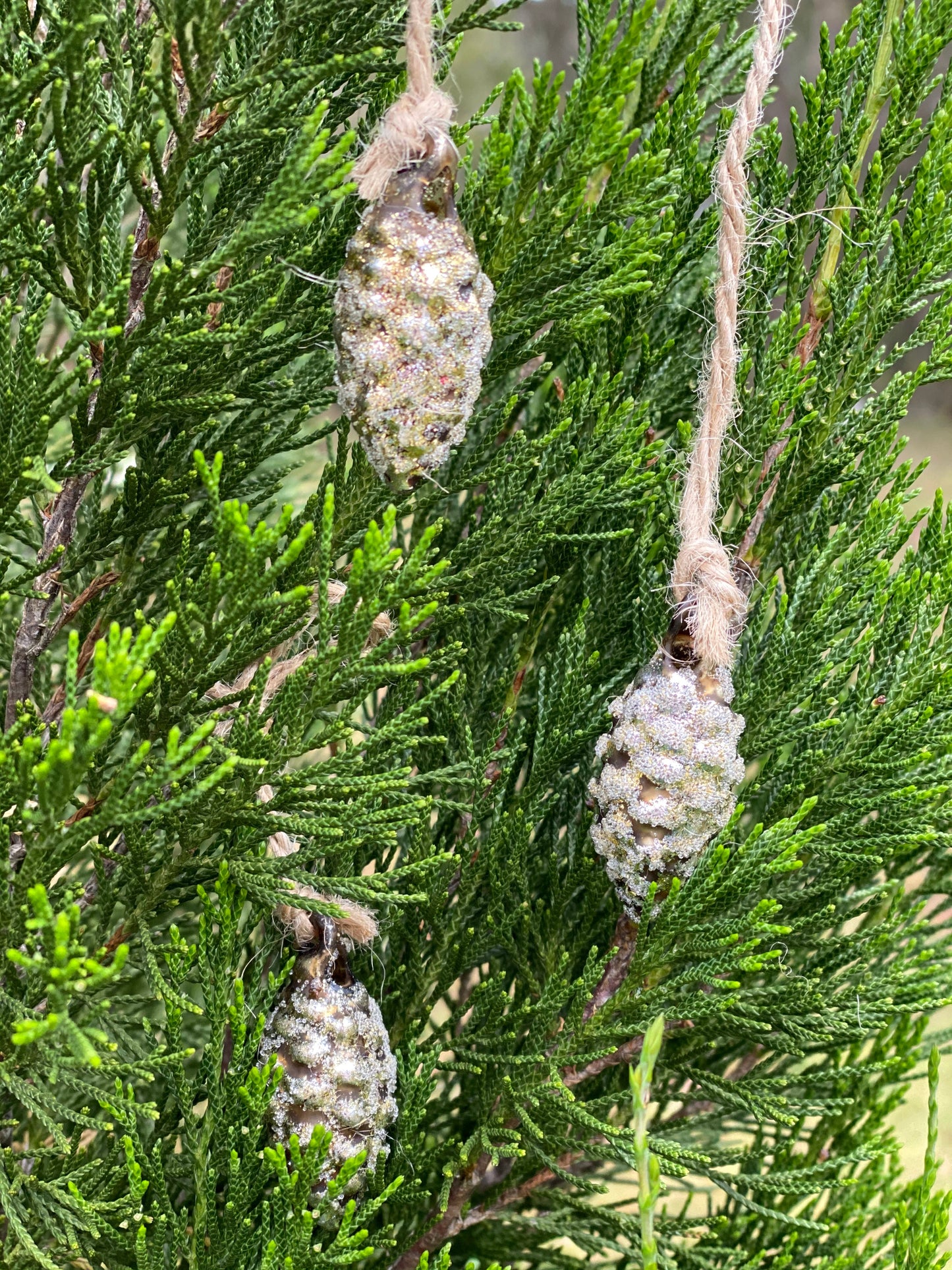 Glass Cone Cluster in Gold - Heaven in Earth