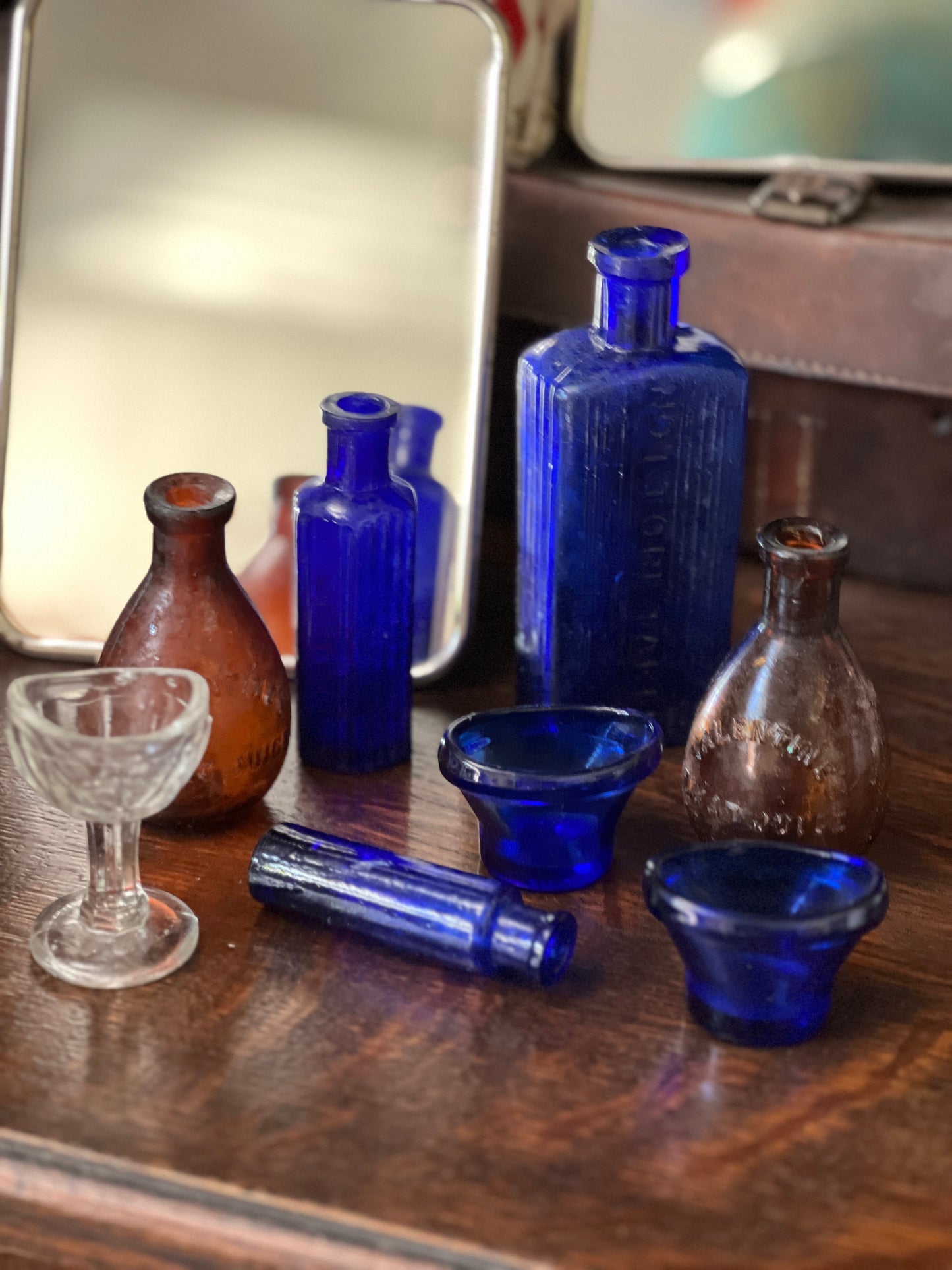 Antique English Glass Bottles