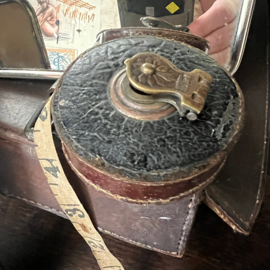 Surveyors Measuring Tape Leather & Linen