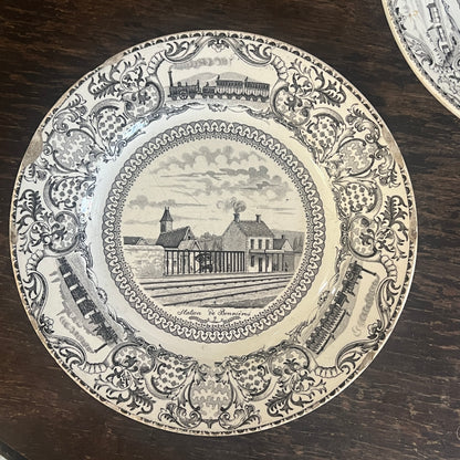 French Antique Porcelain Talking Plates