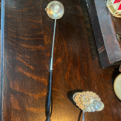 French Antique Silver plated Ladle