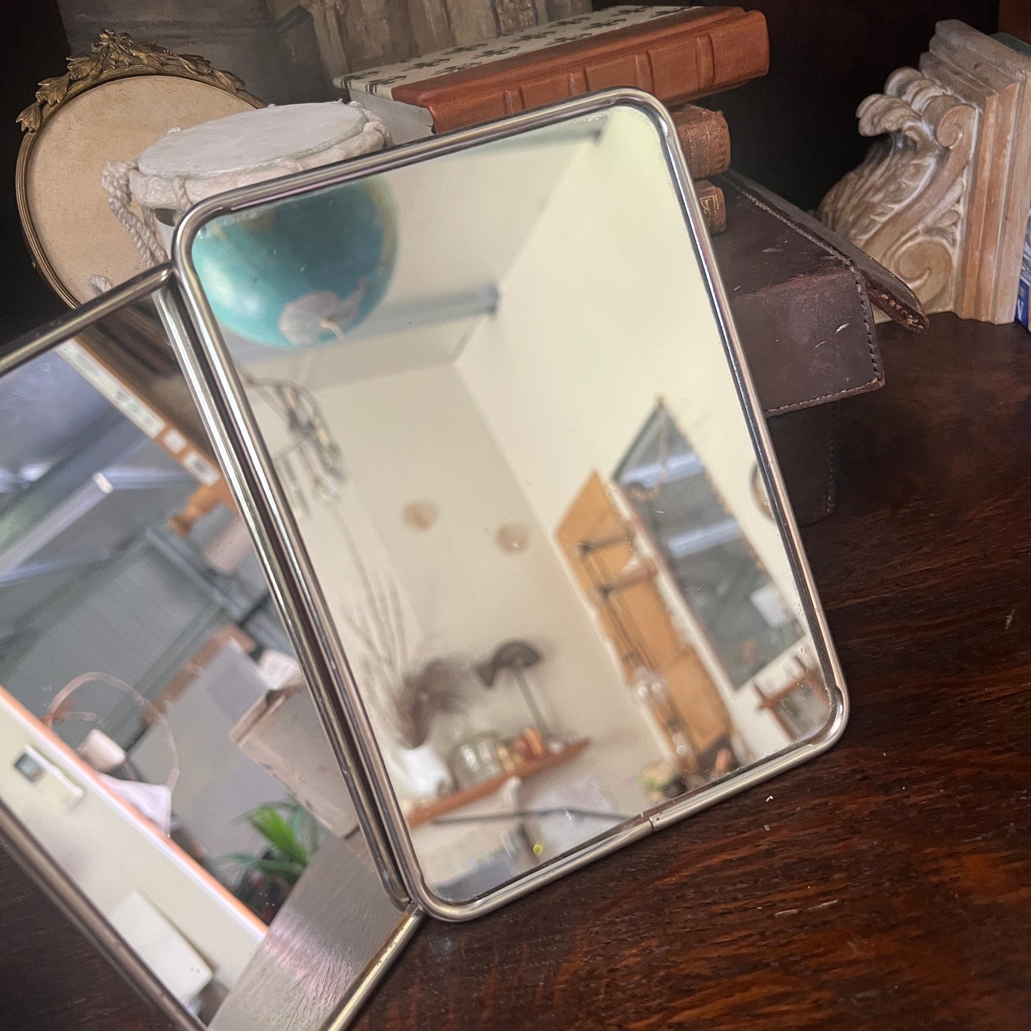 Vintage French Barber Mirrors