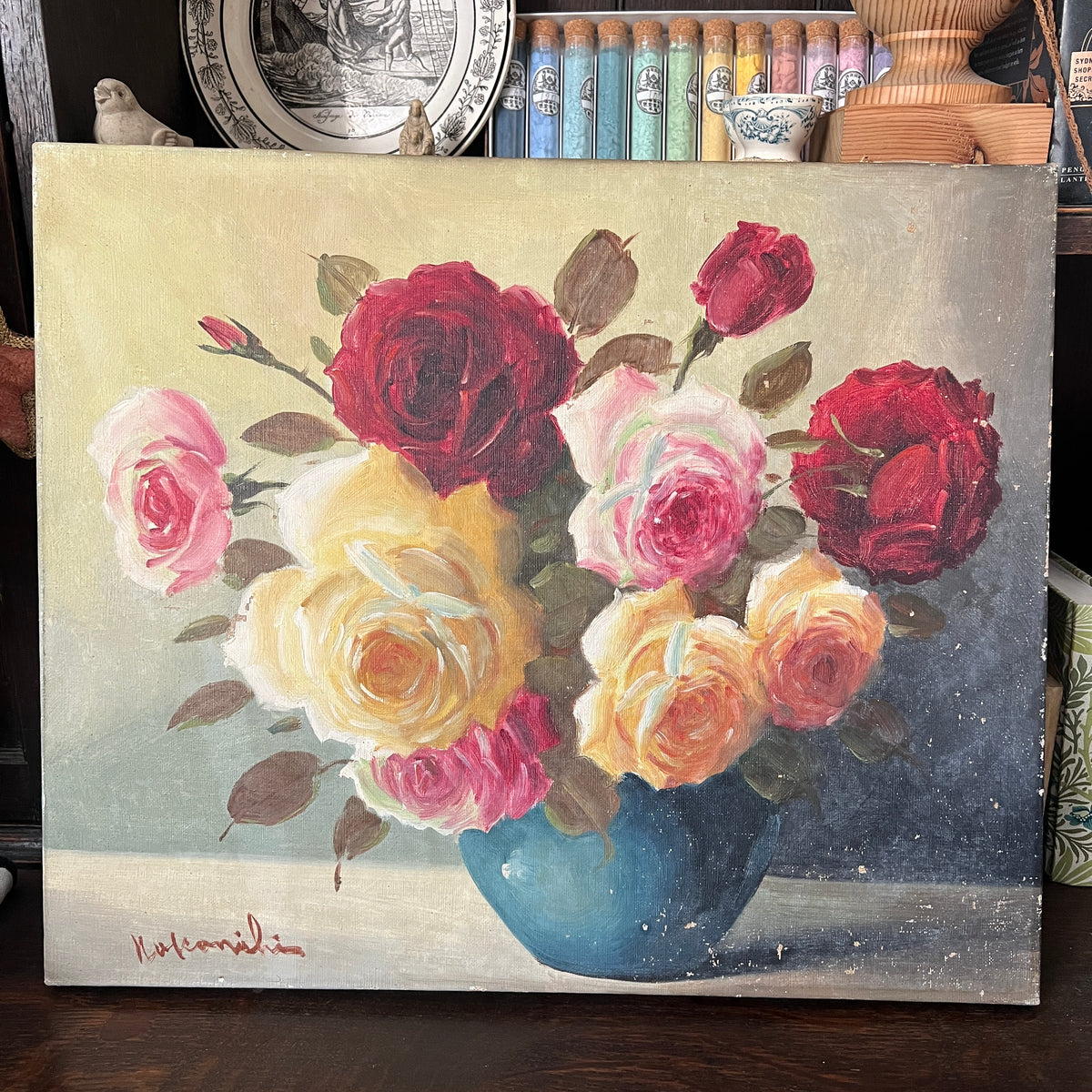 European Floral Oil painting