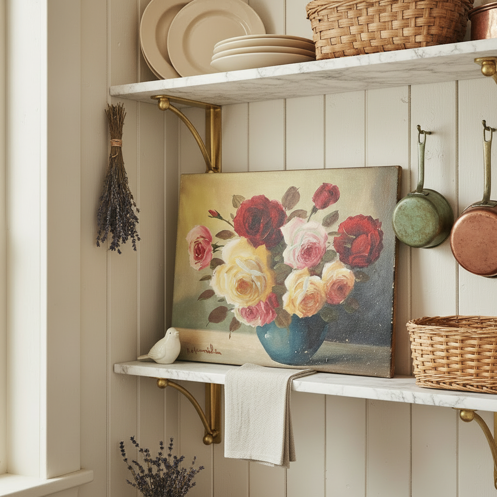 European Floral Oil painting