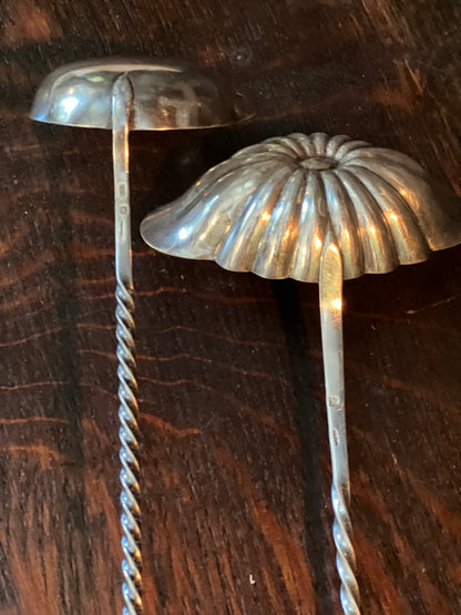 French Antique Silver plated Ladle