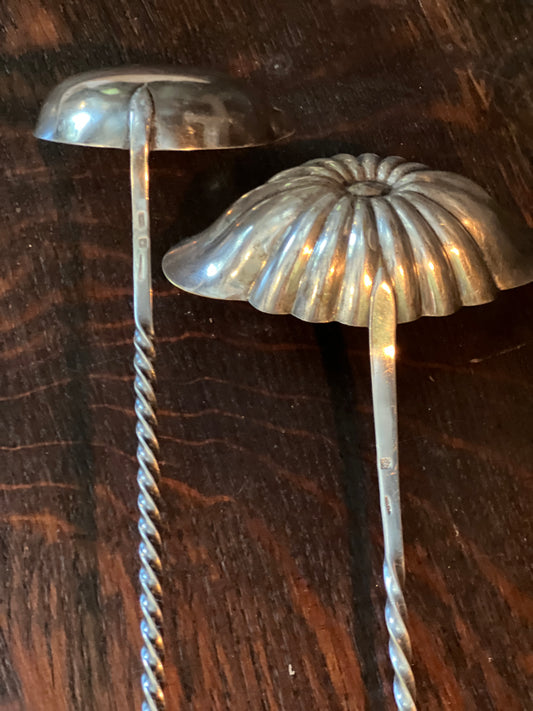 French Antique Silver plated Ladle