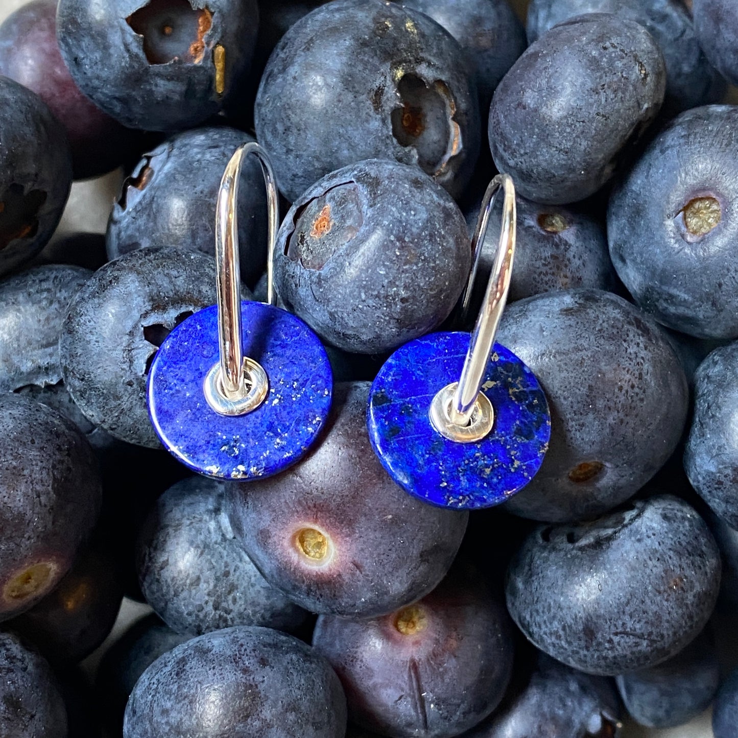 Baie Earrings Blue - Silver or Gold
