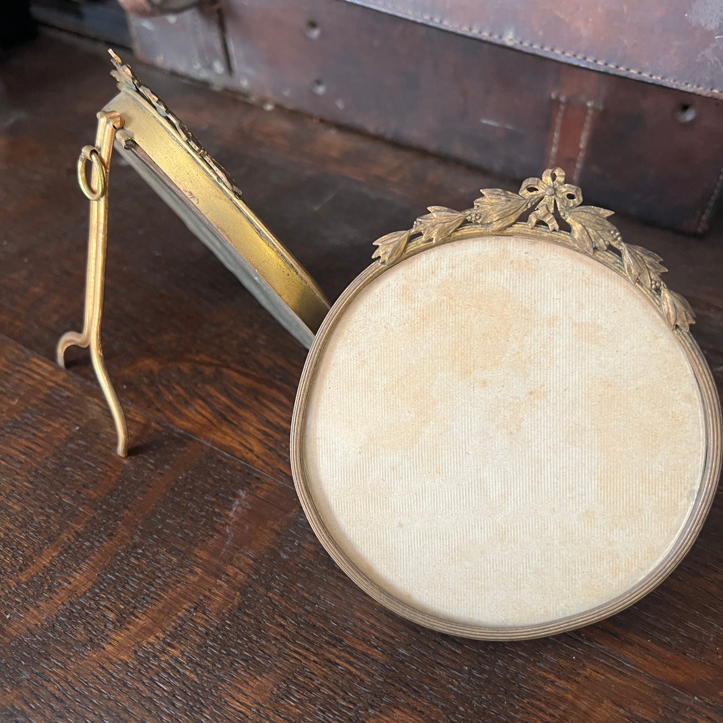 French gilt and brass frame - pair