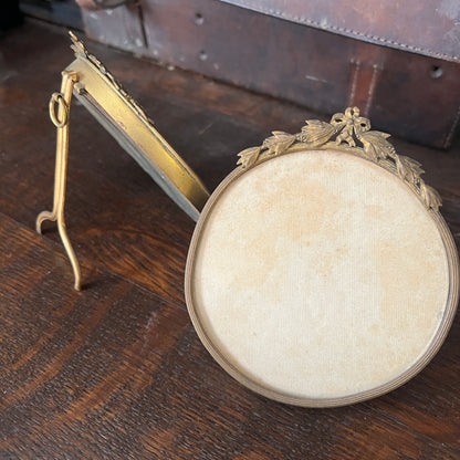 French gilt and brass frame - pair