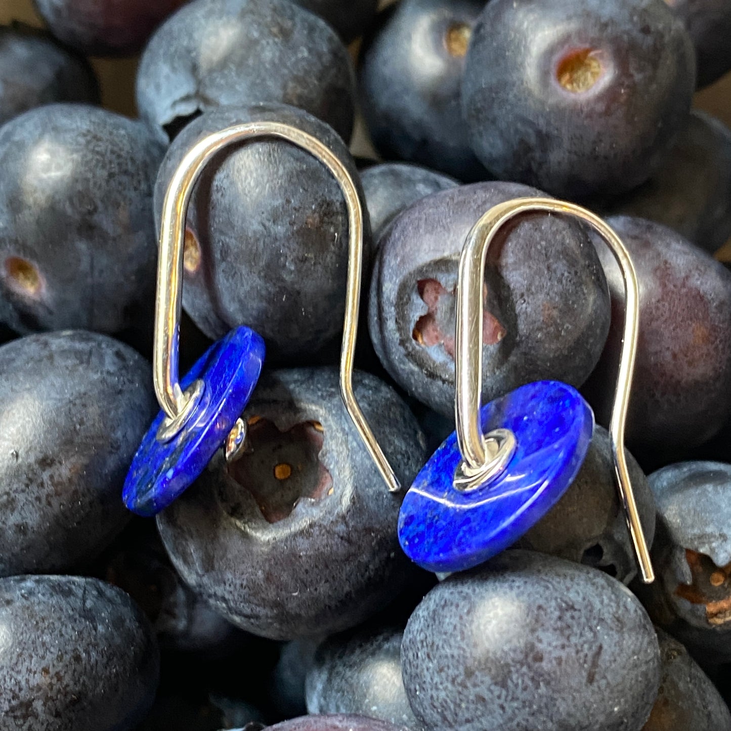 Baie Earrings Blue - Silver or Gold