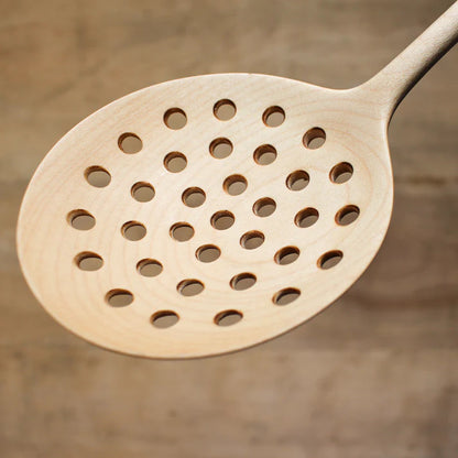 Hand Carved Wooden Strainer